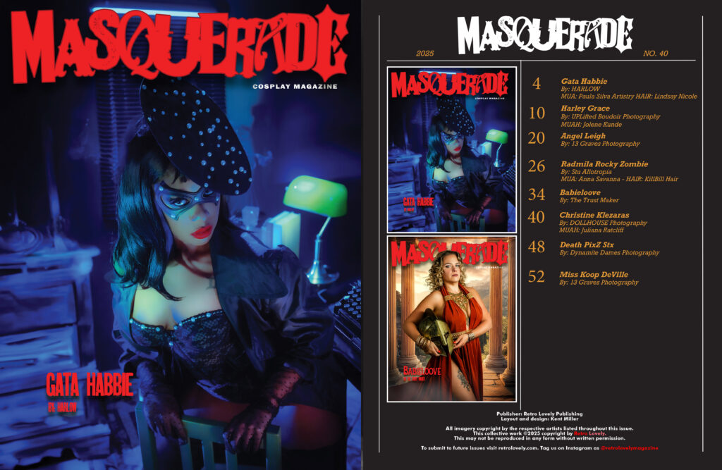 2025, Retro Lovely Masquerade-Cosplay NO-40, Gata Habbie Cover