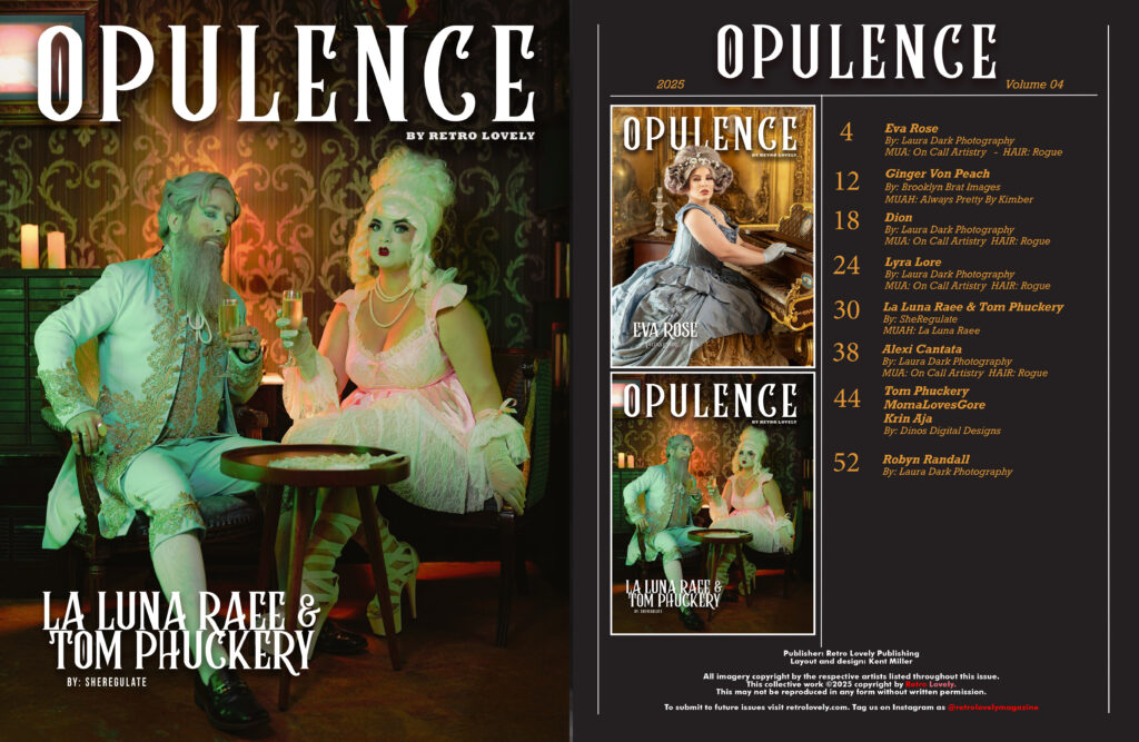 2025 Retro Lovely Opulence VOL-04, La Luna Raee, Tom Phuckery Cover.