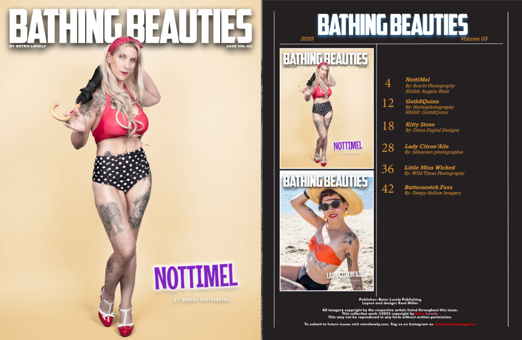 2025, Retro Lovely, Bathing Beauties, VOL-03, NottiMel Cover